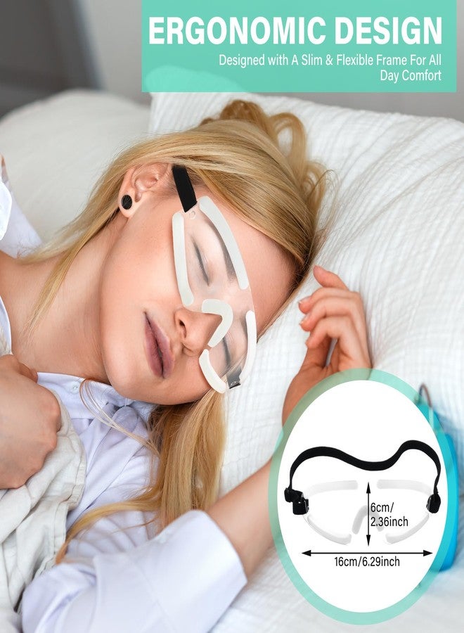 Kingdder Eye Shield Clear Eye Shield for Sleeping Protective Goggles with Adjustable Strap and Soft Padding, Sensitivity of The Eyes to Light, Storage Bag(1pcs) - Image 2