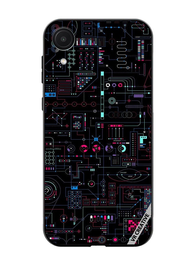 VR CREATIVE Protective Case Cover For Samsung Galaxy A03 Core Circuit Design Multicolour - Image 1