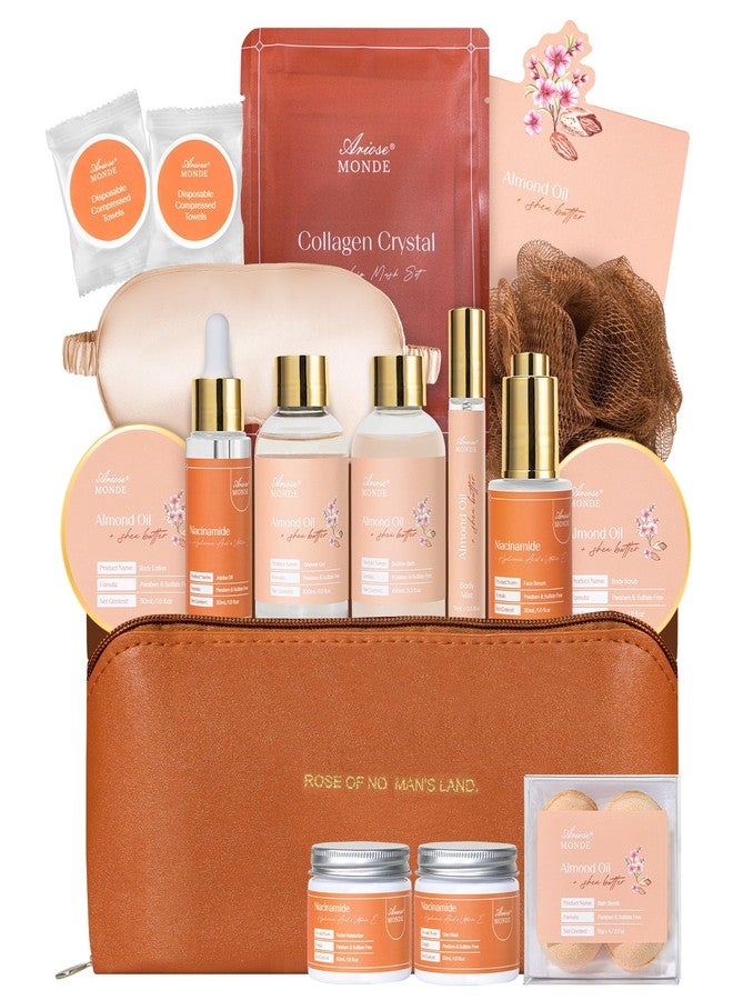 ArioseMonde Birthday Gifts for Women Relaxing Spa Gift Baskets, 21 Pcs Facial Body Skincare Gift Set, Bath and Body Kit Home Spa Self Care Package, Mothers Day Gifts for Mom Her Friend Sister Wife Girlfriend - Image 1