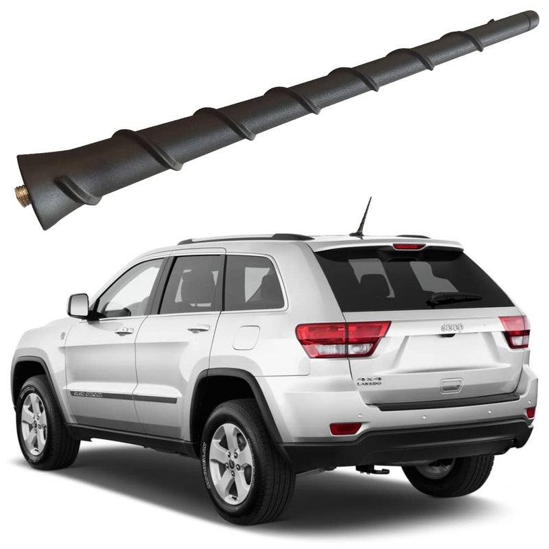 MINILAOMA Rubber Antenna for Jeep Grand Cherokee (2011-2013), Jeep Grand Cherokee Antenna - Car Wash Proof, 8 Inch Internal Copper Coil Antenna Mast Replacement - Image 1