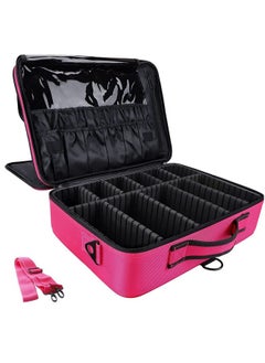 LACOPINE Solid 28 Cms Cosmetic Pouch (18 INCH (2 LAYER)_Travel Makeup Bag_PINK) - pzsku/Z726338A26C71D744BFC7Z/45/_/1737720836/00856bfa-0d68-4812-bbf3-84ccf9a13da7