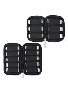 2 PCS USB Drive Storage Bag (Bag Only) Water Resistant USB Storage Case Soft Material USB Flash Drive Holder, Portable Electronic Organizer Bag for USB Flash Drive Thumb Drive Memory
