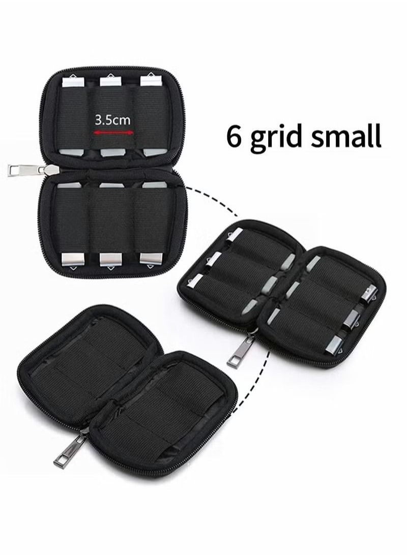 Generic - 2 PCS USB Drive Storage Bag (Bag Only) Water Resistant USB Storage Case Soft Material USB Flash Drive Holder, Portable Electronic Organizer Bag for USB Flash Drive Thumb Drive Memory - Image 1