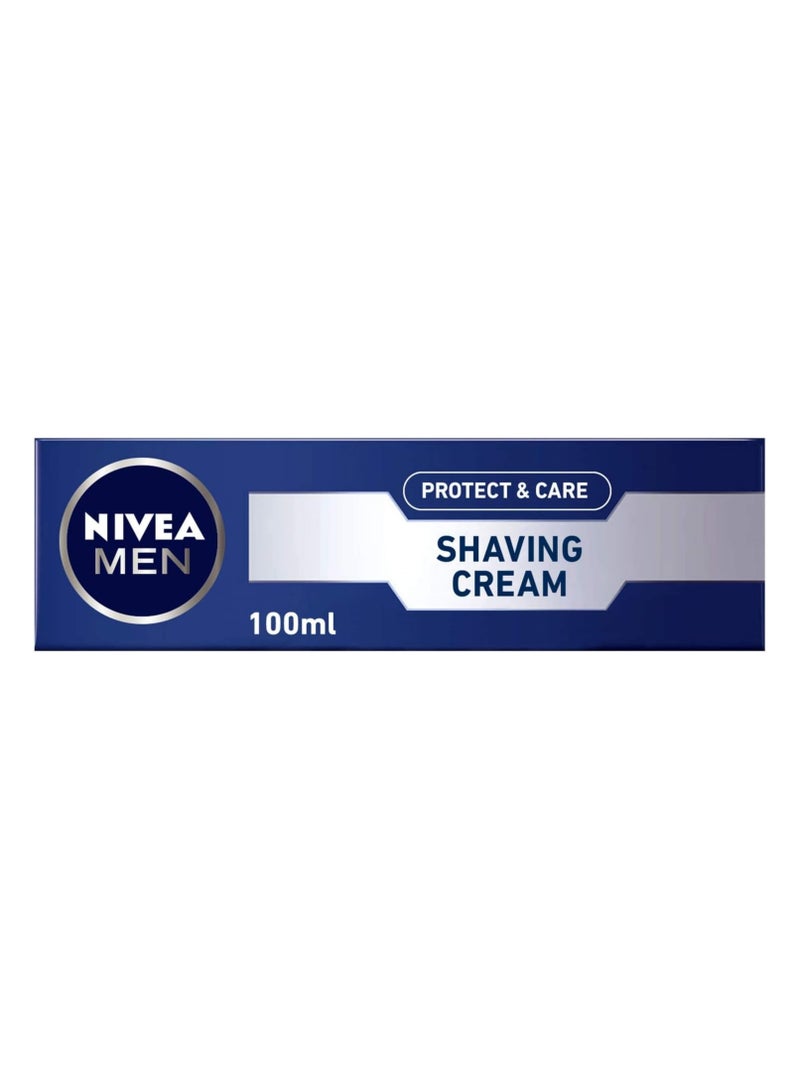 NIVEA MEN Shaving Cream, Protect & Care Aloe Vera, 100ml