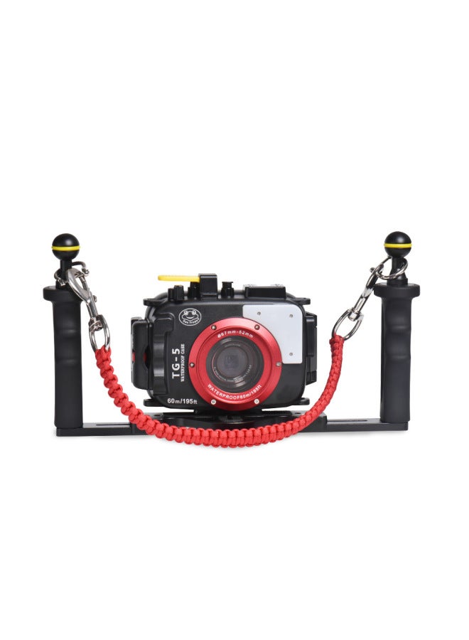 Seafrogs Sea Frog BR-1 Bracket Rope Diving Camera Case Special Anti-lost Rope 316 Hanging Buckle-Color:Black  - Image 3
