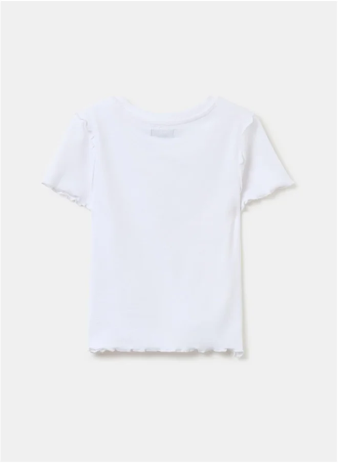 Ovs Stretch cotton T-shirt with applications