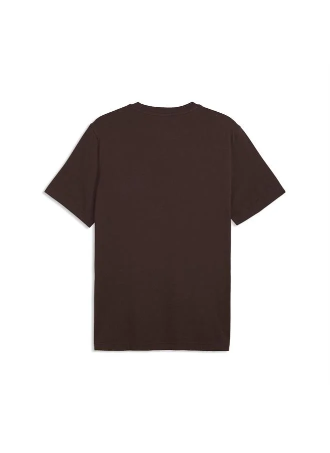 Puma Chocolate Brown Sunset Drive Graphic Tee Men for Men | Best Price UAE