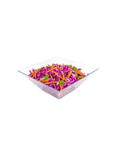 Restaurantware Restaurantware-90 Ounce Serving Bowl, 25 Disposable Service Bowls - Heavy-Duty, Premium, Clear Plastic Small Party Dishes, Elegant Square Shape, For Snacks, Candies Or Salads  - Image 2
