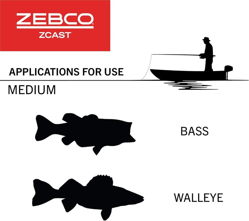 Zebco Z-Cast 6-Foot Spinning Fishing Rod - Durable Z-Glass Construction with Comfortable EVA Handle - Image 4