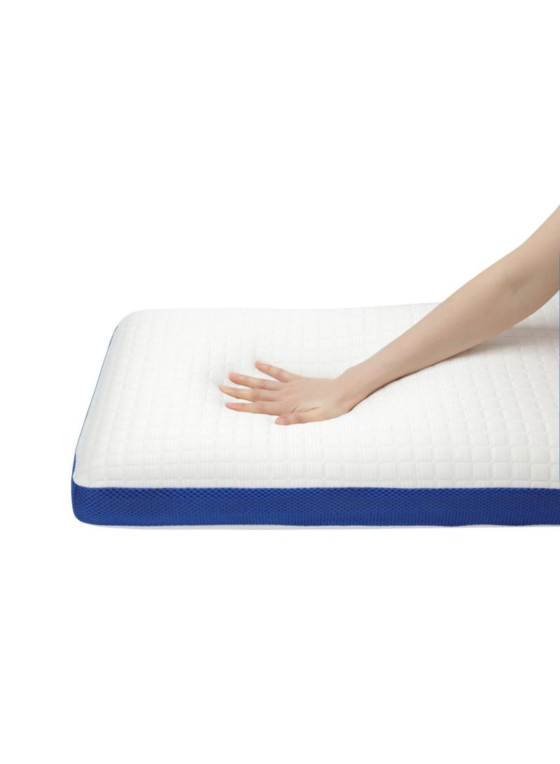 Dibaj Cooling Memory Foam Pillow with Breathable Mesh Fabric – Ergonomic Design for Neck and Shoulder Support, 70x40x14 cm - Image 2