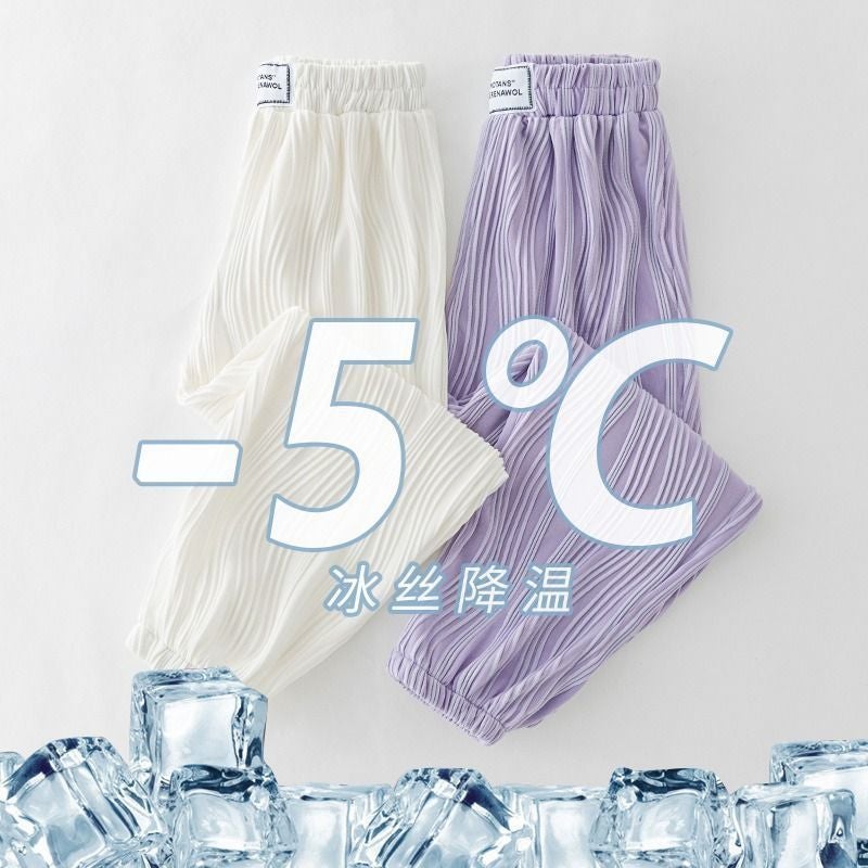 Girls' Pants Summer Style Loose Western Style Children'S Anti-Mosquito Pants Thin Girls' Summer Casual Sports Pants - Image 2