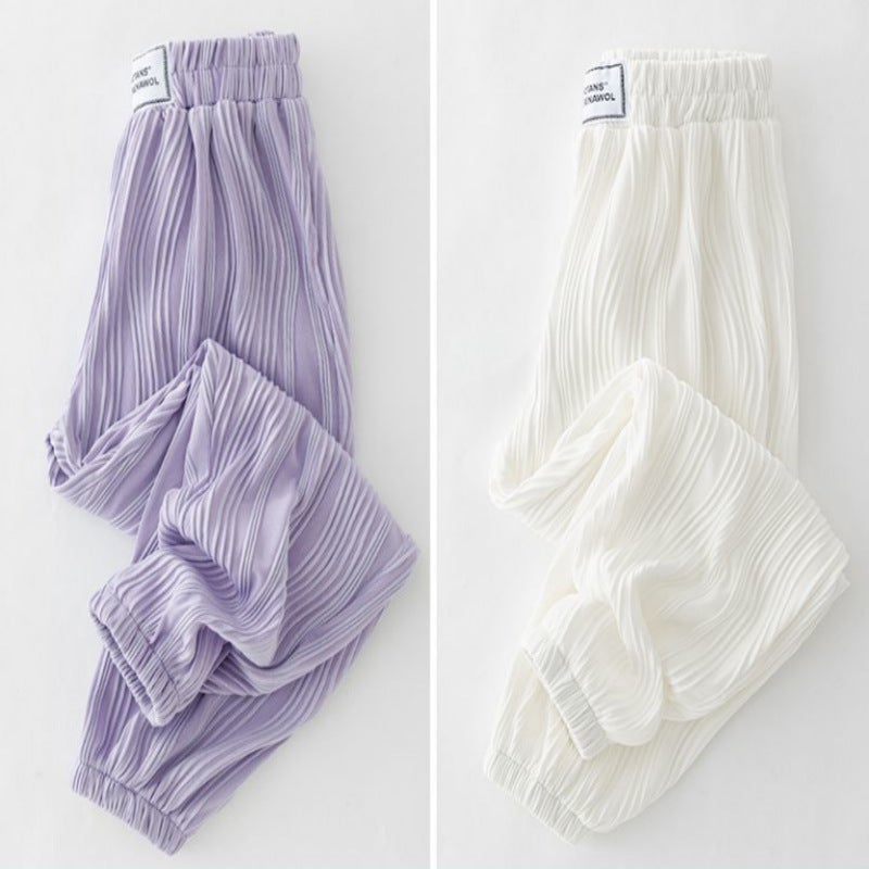 Girls' Pants Summer Style Loose Western Style Children'S Anti-Mosquito Pants Thin Girls' Summer Casual Sports Pants - Image 1