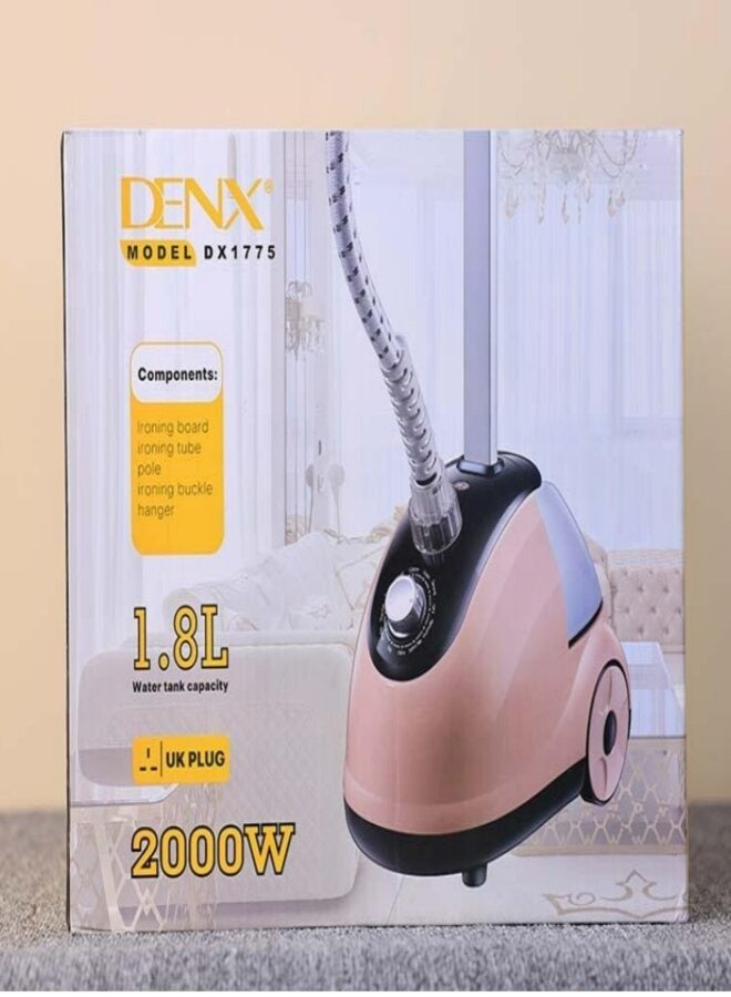 دينكس مكواة بخار احترافية DX1775 بقوة 2000 وات، ووقت ضبط البخار 50 ثانية، وتوفر بخارًا قويًا ومستمرًا، وخزان مياه شفاف سعة 1.8 لتر وخرطوم بخار معزول مزدوج - Image 3