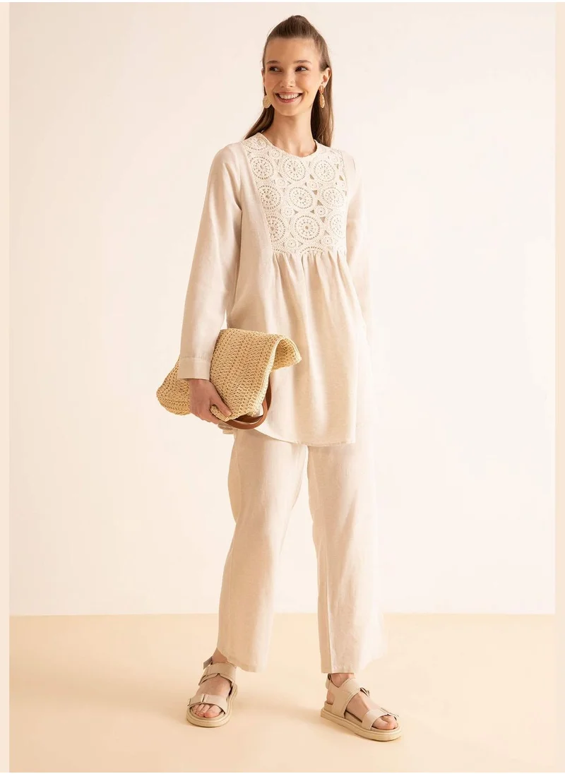 ديفاكتو Elasticated Waist Ankle Culottes
