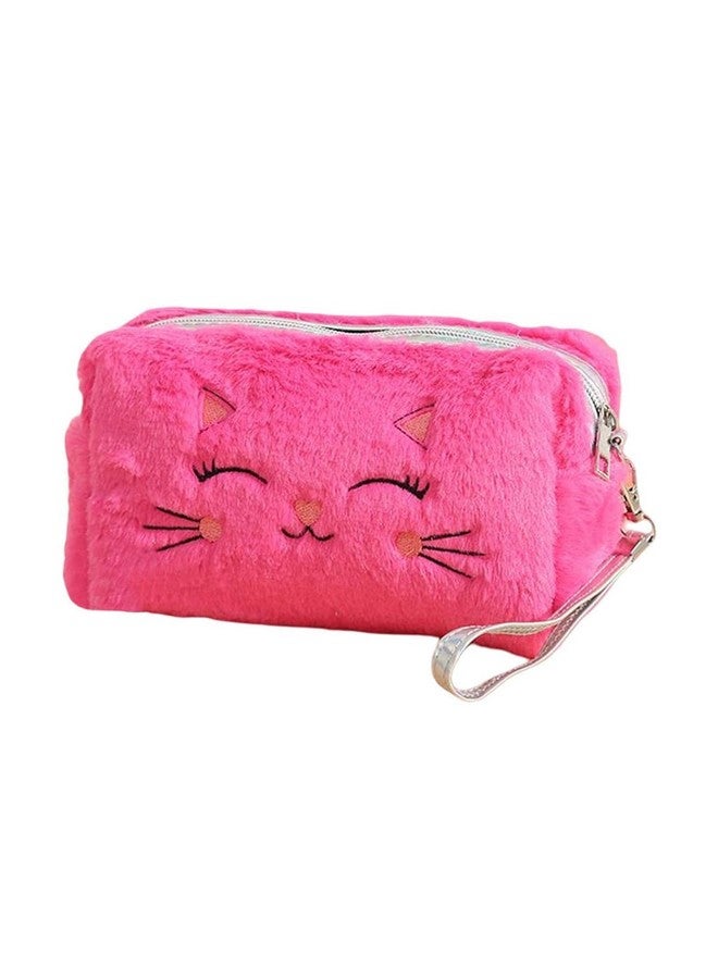 Ncry Cute Cat Plush Cosmetic Bag Organizer Travel Toiletry Bag Makeup Pouch |Health & Beauty | Makeup | Makeup Bags & Cases (Multicolour) - Image 5