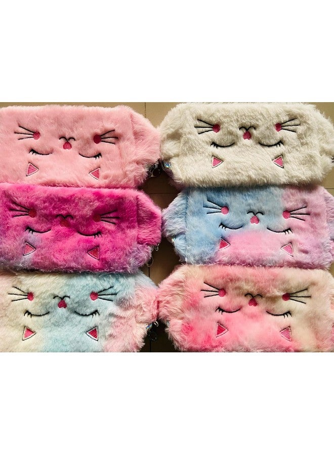 Ncry Cute Cat Plush Cosmetic Bag Organizer Travel Toiletry Bag Makeup Pouch |Health & Beauty | Makeup | Makeup Bags & Cases (Multicolour) - Image 4