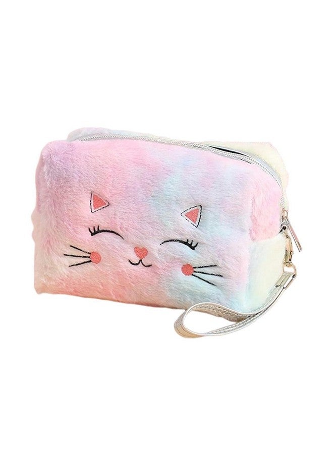 Ncry Cute Cat Plush Cosmetic Bag Organizer Travel Toiletry Bag Makeup Pouch |Health & Beauty | Makeup | Makeup Bags & Cases (Multicolour) - Image 1