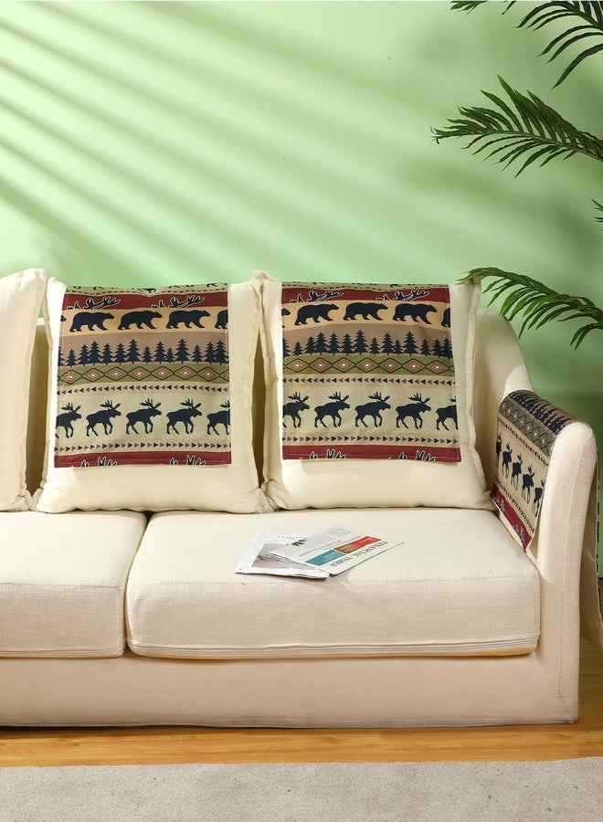 Tegeme Headrest Cover for Recliner Chair Recliner Headrest Protector Animal Style Sofa Covers Couch Protector Chair Head Cover for Sofa Furniture Protectors(3 Pieces) - Image 3