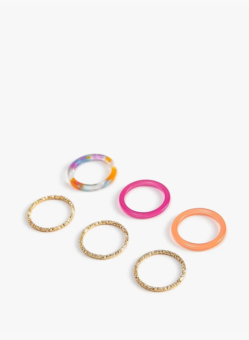 KOTON Multicolored 6-Pack Ring