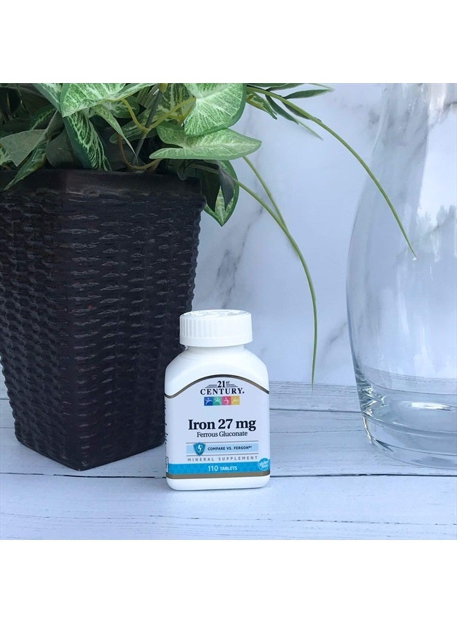 21st Century Iron 27 Mg Ferrous Gluconate Tablets, 110Count - Image 5