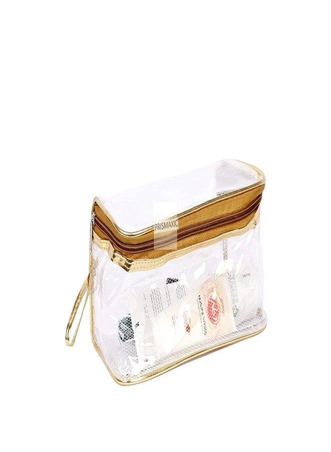 STACKRAID Transparent Cosmetic Storage Pouch, Travel Toiletry Bag Pouch, Vanity Pouch, Makeup Cosmetics kit Jewellery Organizer Jewelry Kit Pouch (1 Set of 4 Pouch) - Image 4