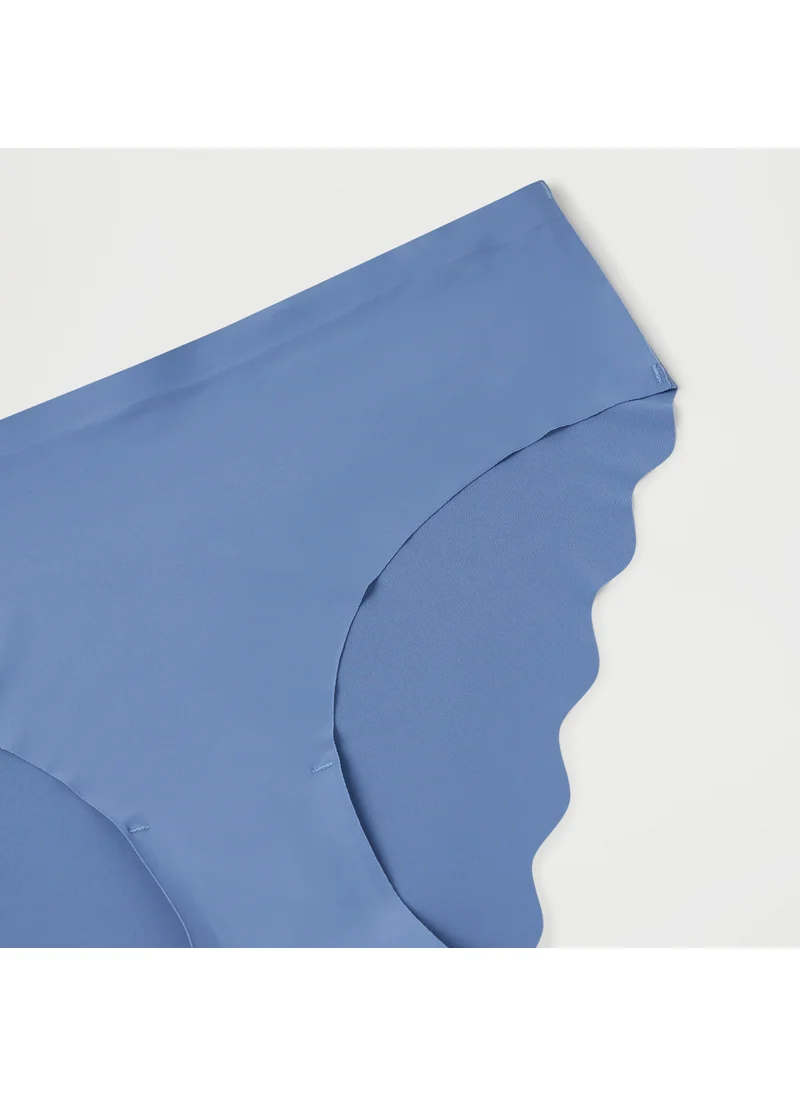 فاف Scallop Detail Briefs with Elasticated Waistband