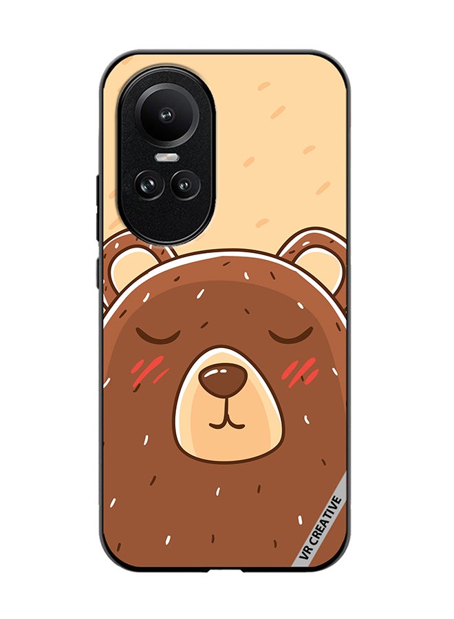 VR CREATIVE Protective Case Cover For Oppo Reno 10 Pro Sleeping Bear Design Multicolour - Image 1