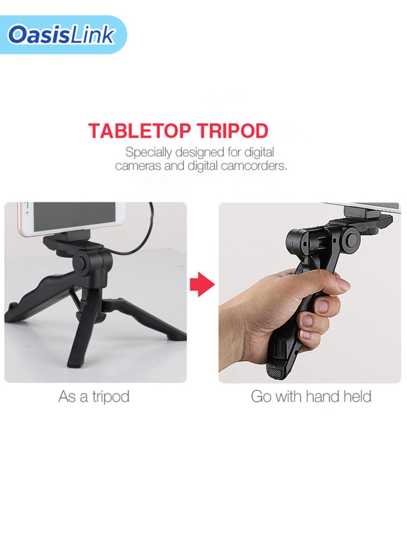 OasisLink Fill Light Kit with Mic, Bluetooth Remote, and Tripod - Compatible with Bluetooth, Type-C, and Apple Audio Adapters - Image 4