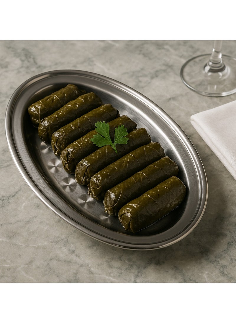 المفرج طبق بيضاوي , سرويس بيضاوي ستانلس ستيل 20 سم - Image 4