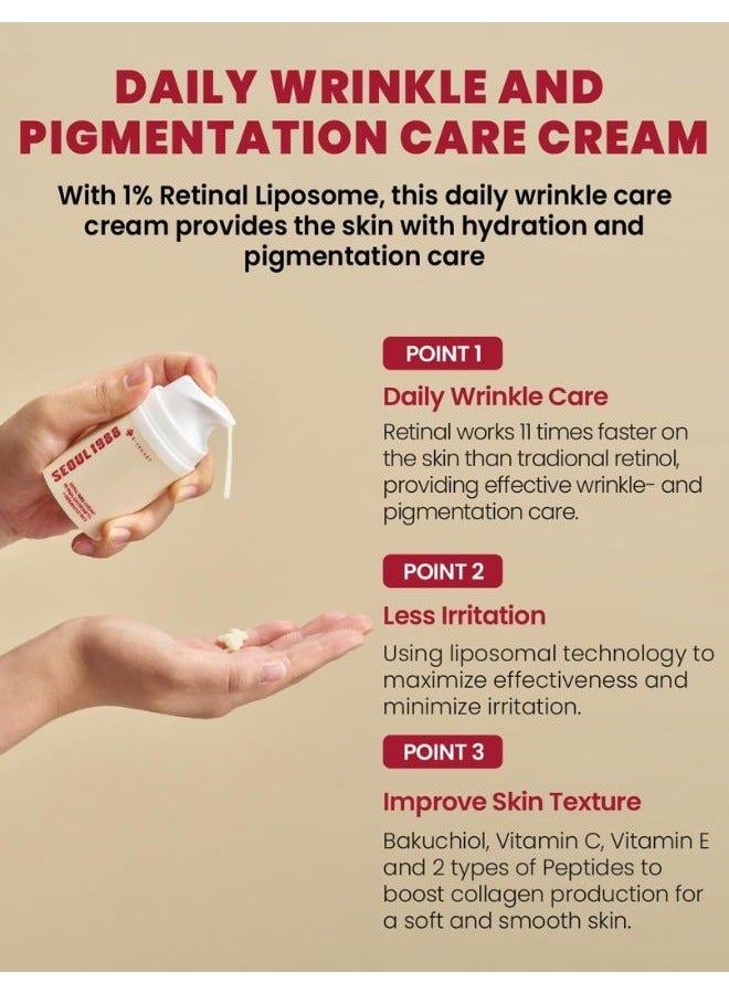 K-SECRET SEOUL 1988 Cream : Retinal Liposome 1% + Fermented Rice 50ml | Anti-aging, Brightening & Hydrating - Image 3