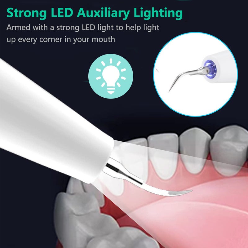 New Household Real Ultrasonic Dental Cleaner Multifunctional Portable Tartar Removal Electric Dental Cleaner Tool - Image 3
