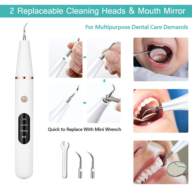New Household Real Ultrasonic Dental Cleaner Multifunctional Portable Tartar Removal Electric Dental Cleaner Tool - Image 5