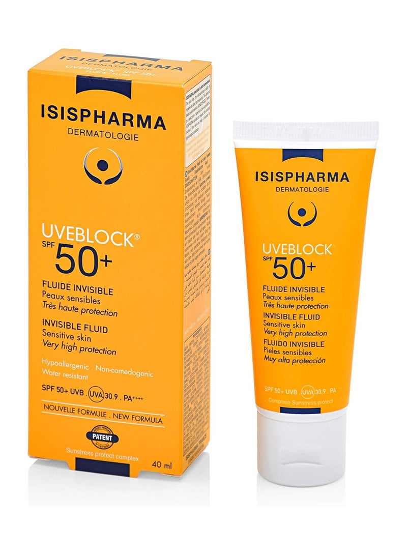 إيزيس فارما فارما يو في بلوك 50+ سائل غير مرئي، 40 مل عرض 1+1 - Image 1