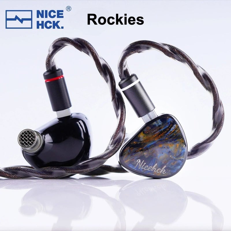 Nicehck Rockies Hybrid In-Ear Earphones 1dd+2 Knowles Ba+2 Sonion Est, 2-in-1 Polymer Shell, 2-Pin HiFi IEM - Image 1