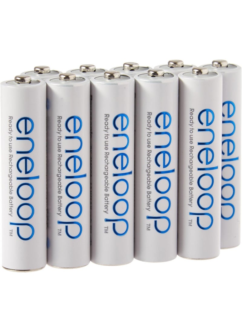 eneloop Eneloop TS9RO64EQX AAA 4th generation 800mAh Min 750mAh NiMH PreCharged Rechargeable Battery with Holder Pack of 10  - Image 1