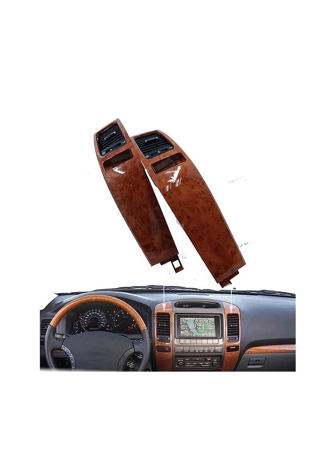 ديكور مكيف تويوتا برادو/ لكززس GX470 خشبي 2003 2004 2005 2006 2007 2008 2009 - Image 3