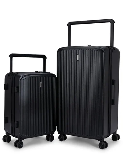 LIMRA Travel Bags From Limra Made Of PC , Consisting of Two Pieces , Size 20"-28" Inches, Black Color