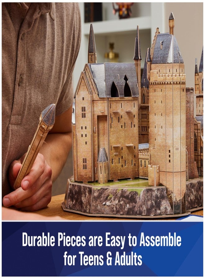 4D Build, Harry Potter Deluxe Hogwarts Castle with Astronomy Tower & Great Hall Over 2ft. Wide Model Kit 384 Pcs 3D Puzzles for Adults & Teens 12+ - Image 4
