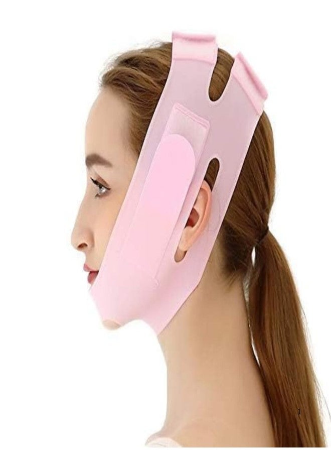 SPITEN Silicone Face Mask for Face Lift | Facial Slimming Bandage for Chin & Cheek | Double Chin Reducer for Women & Men | Skin Tightening Belt for Slim Lift - Image 1