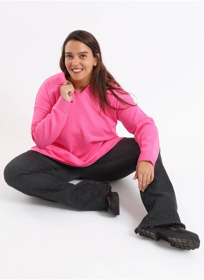 Clue - Collared Long Sleeves Pullover - Image 1
