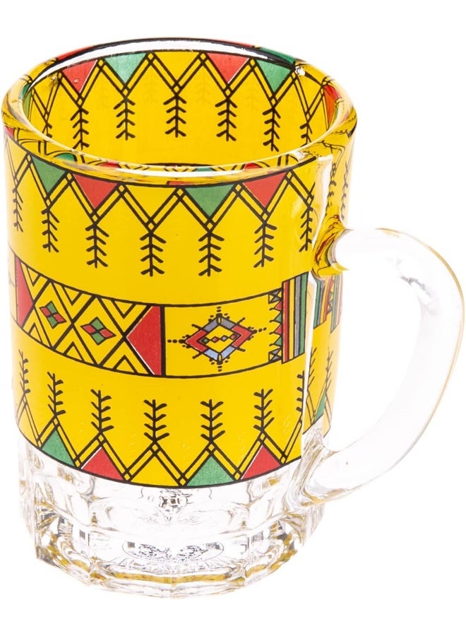 AKDC 6Pcs Glass Tea Cup W/Handle - Image 3