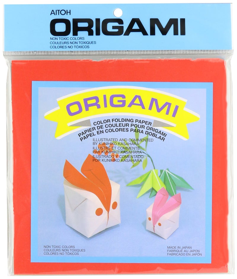 Aitoh Origami Paper 7"X7" 100/Pkg, Assorted Colors - Image 1
