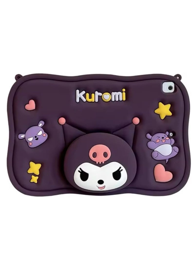 Cartoon 3D Silicon Handle Stand Cover For iPad 9th/8th/7th Generation (2022/2021/2020/2019 Model, 10.2 inch) - Image 1