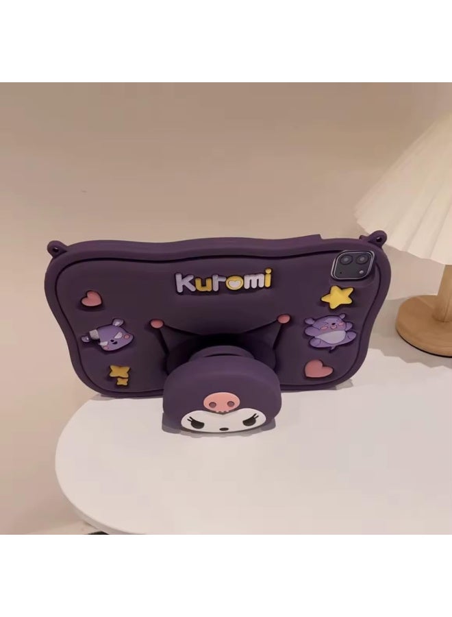 Cartoon 3D Silicon Handle Stand Cover For iPad 9th/8th/7th Generation (2022/2021/2020/2019 Model, 10.2 inch) - Image 3