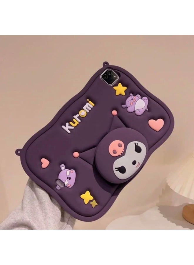 Cartoon 3D Silicon Handle Stand Cover For iPad 9th/8th/7th Generation (2022/2021/2020/2019 Model, 10.2 inch) - Image 4