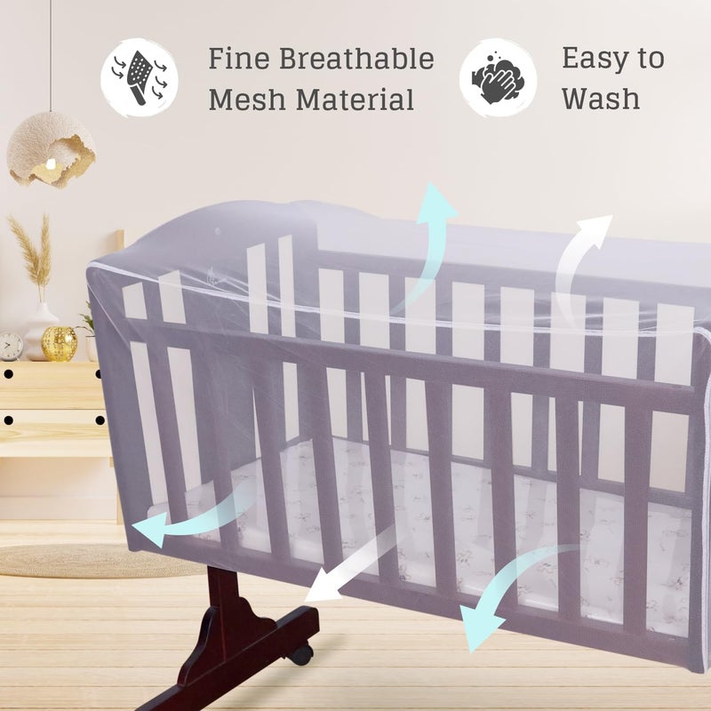R for Rabbit Dream Time Cradle Mosquito Net - White - Image 2