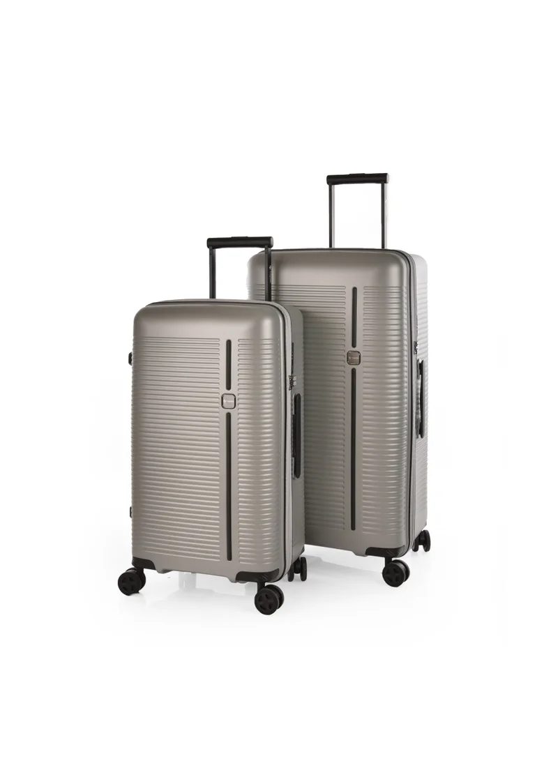 Magellan Magellan PP Trunk Trolley 2 Piece Luggage Set FN/2P – 24/28 Inch, 4 Double Wheels, TSA Lock, Hard Shell