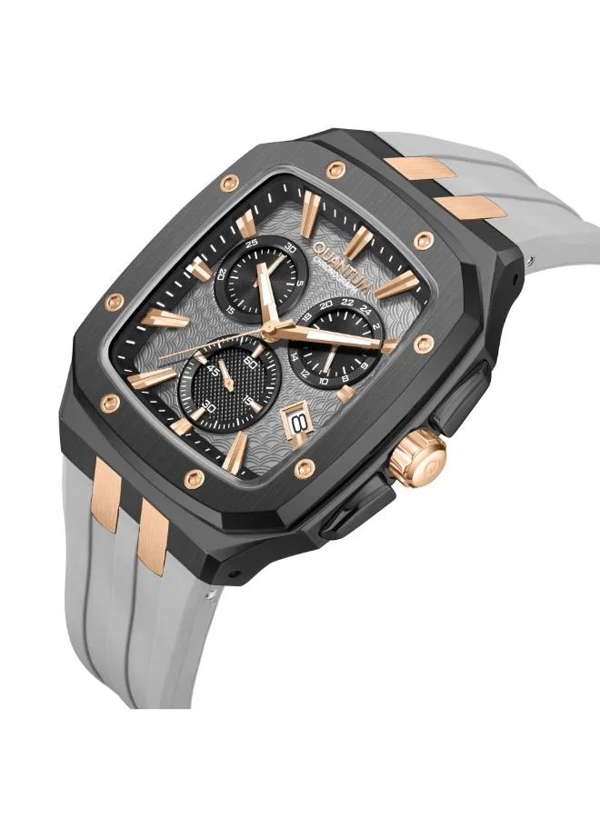 كوانتوم ساعة كرونوغراف رجالية من السيليكون . -  مم