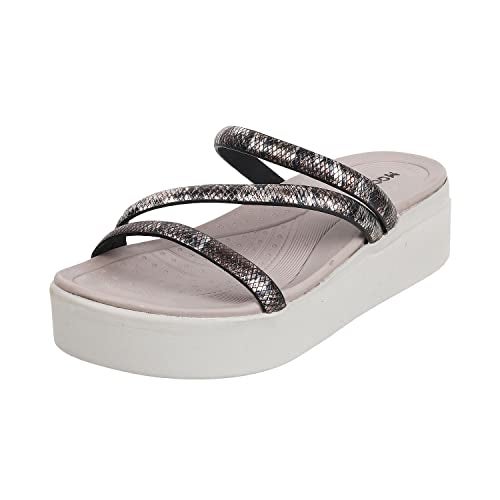 Mochi Women Grey Wedge Heel Comfort Sandal UK/4 EU/37 (34-97) - Image 1