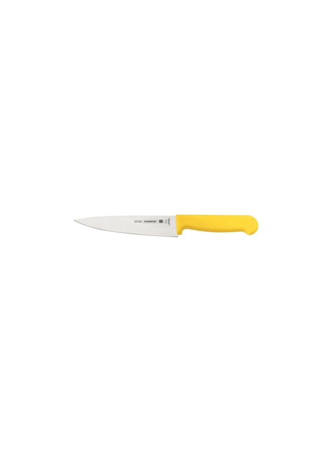 TRAMONTINA Professional Meat Knife – 6-Inch Stainless Steel Blade with Yellow Textured Polypropylene Handle – Easy Grip & Durable - Image 1